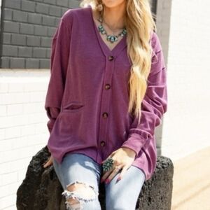 Andree NWT Button Down Cardigan Small
